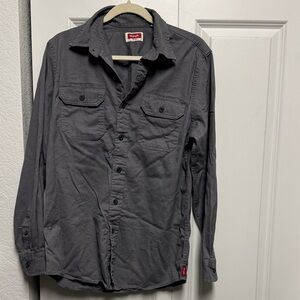Wrangler Charcoal Button-Up Shirt
